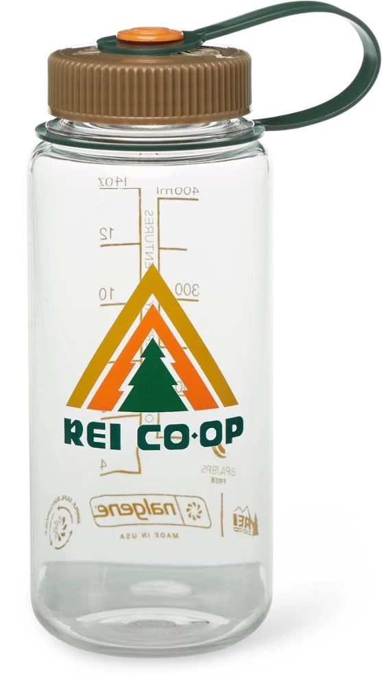 Nalgene Rei Water Bottle 16 Fl. Oz. Wide-Mouth Sustain Co-Op Graphic 4 Nalgene Rei Water Bottle 16 Fl. Oz. Wide-Mouth Sustain Co-Op Graphic - Image 4