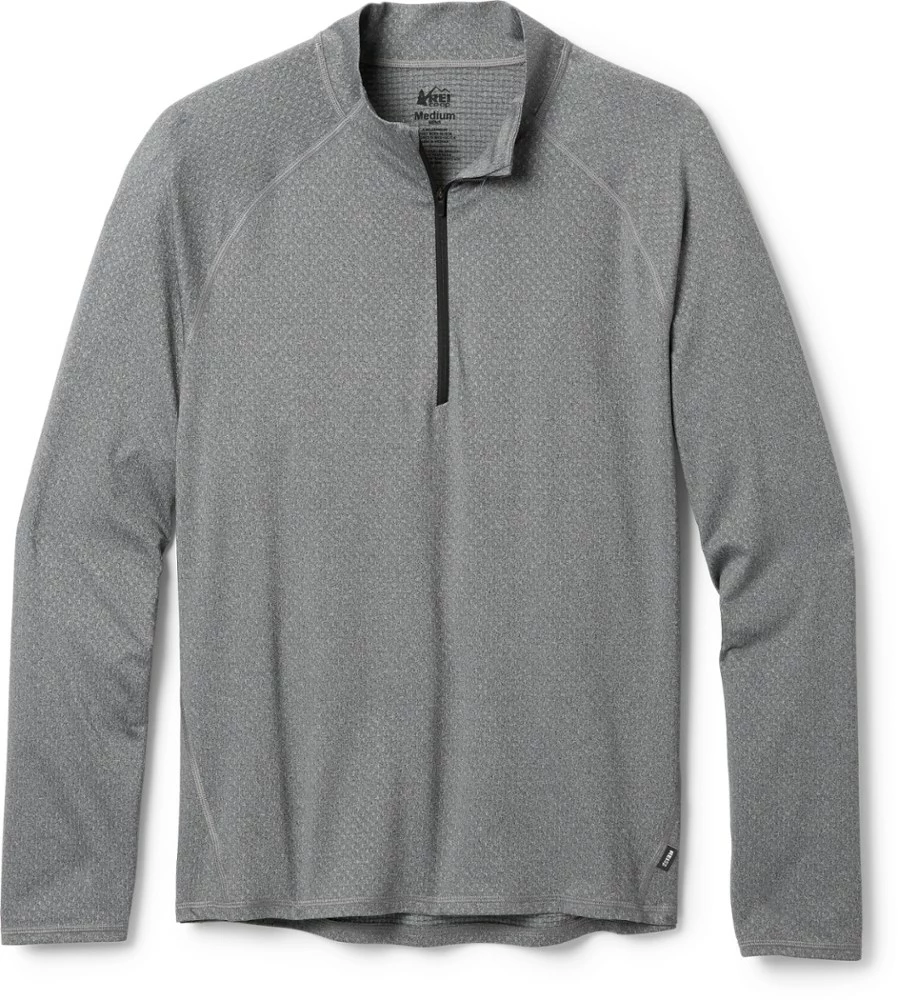 Rei Men' Top Lightweight Co-Op Base Layer Half-Zip 1 Rei Men' Top Lightweight Co-Op Base Layer Half-Zip