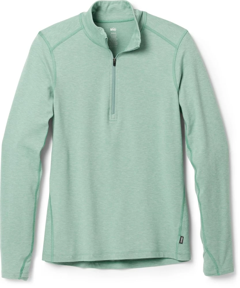 Rei Women' Top Midweight Co-Op Base Layer Half-Zip 1 Rei Women' Top Midweight Co-Op Base Layer Half-Zip