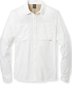 Rei Co-Op Men' Shirt Tall Size Solid Long-Sleeve Sahara