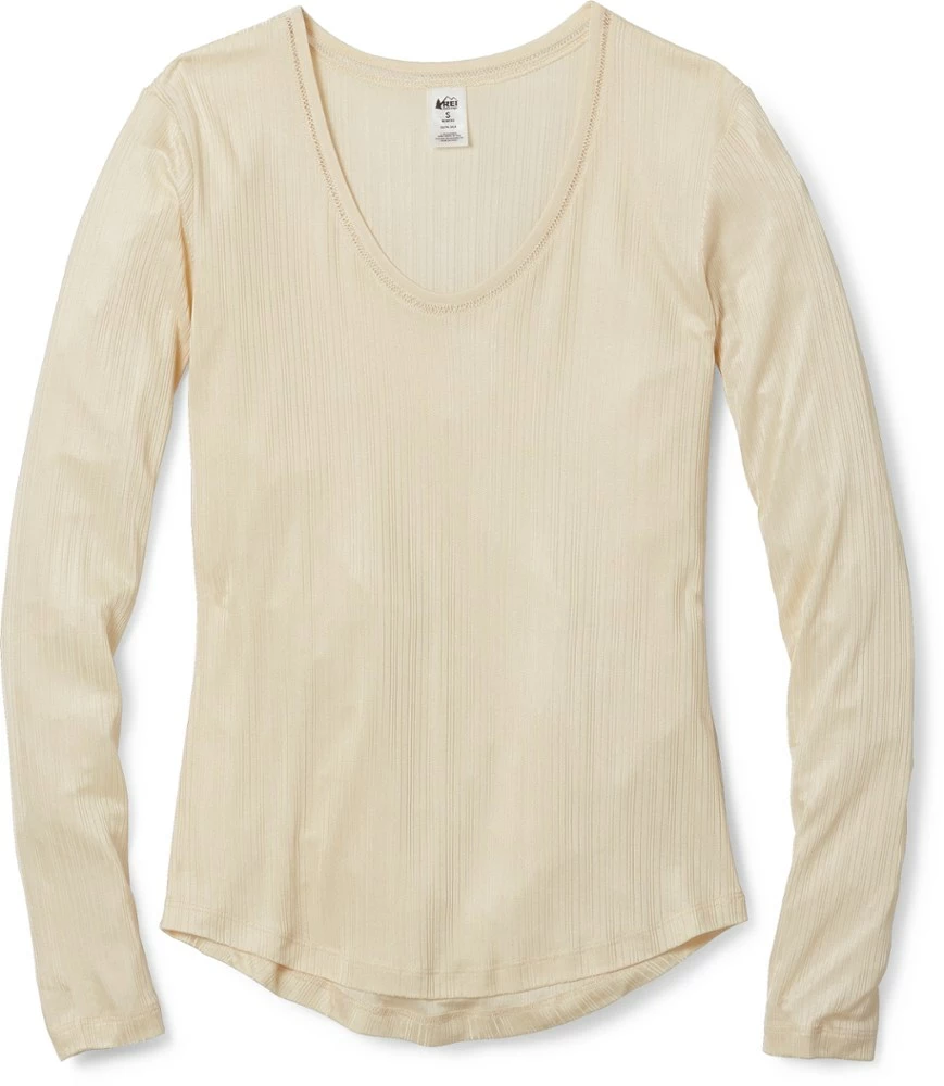 Rei Co-Op Women' Shirt Silk V-Neck 1 Rei Co-Op Women' Shirt Silk V-Neck