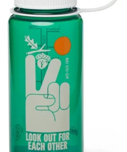 Nalgene Rei Water Bottle 16 Fl. Oz. Wide-Mouth Sustain Co-Op Graphic