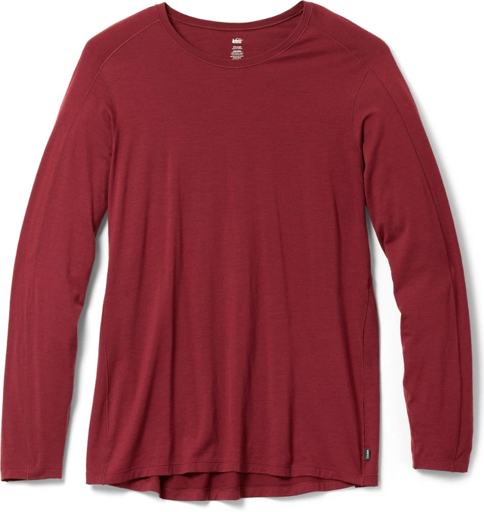 Rei Women' Layer Top Merino 185 Plus Size Base Co-Op Long-Sleeve 9 Rei Women' Layer Top Merino 185 Plus Size Base Co-Op Long-Sleeve - Image 9