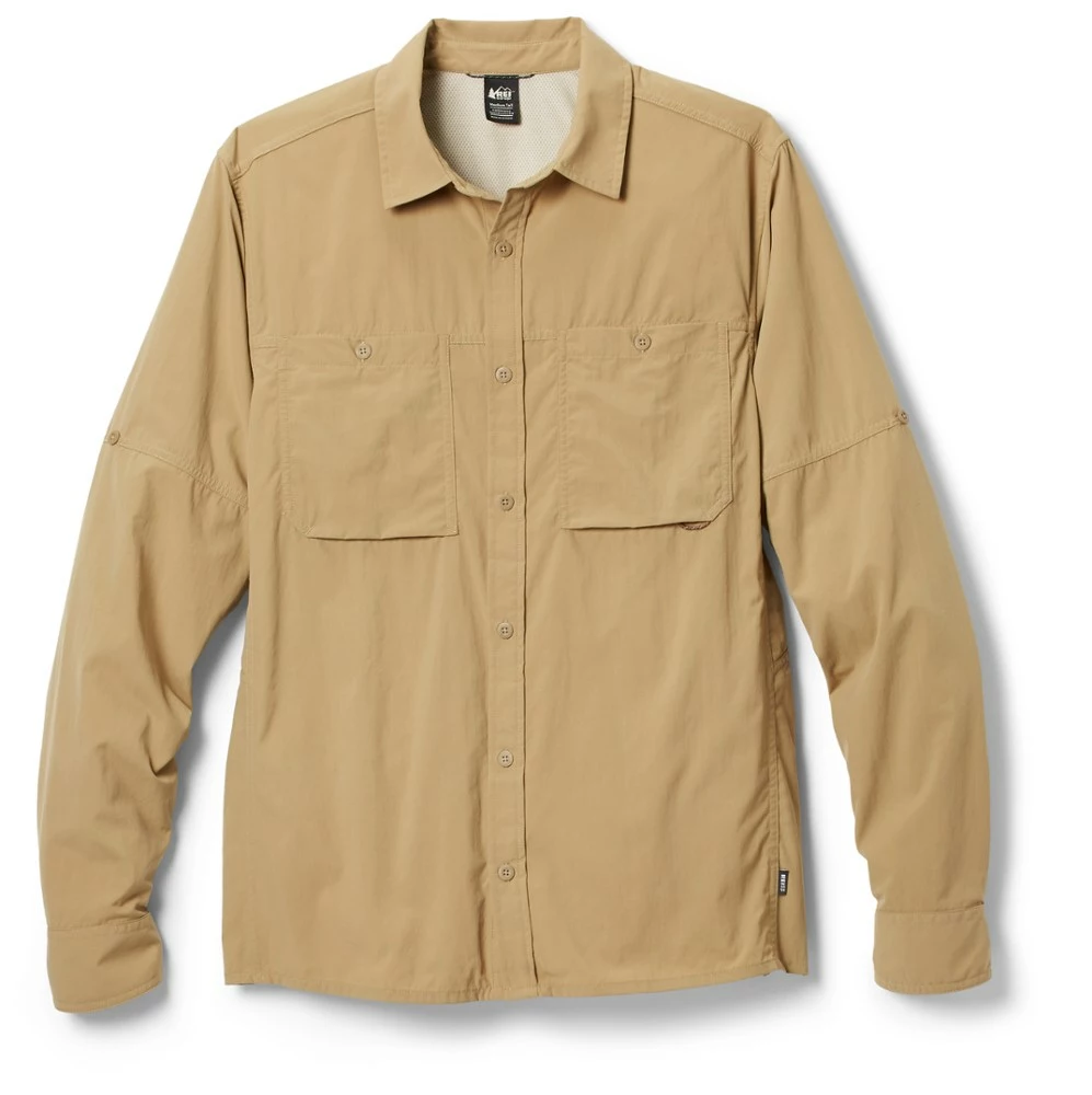 Rei Co-Op Men' Shirt Tall Size Solid Long-Sleeve Sahara 9 Rei Co-Op Men' Shirt Tall Size Solid Long-Sleeve Sahara - Image 9