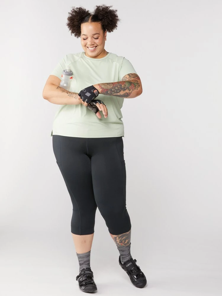 Rei Women' Co-Op Junction Bike Tight 3/4 Plus Size 4 Rei Women' Co-Op Junction Bike Tight 3/4 Plus Size - Image 4