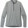 Rei Men' Top Tall Size Lightweight Zip-Neck Co-Op Long-Sleeve Base Layer