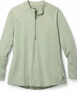 Rei Women' Top Plus Size Lightweight Co-Op Base Layer Half-Zip -Rei Camping Outdoor Store 8b8b97f1 f8dd 4982 bee0 f1038a578897