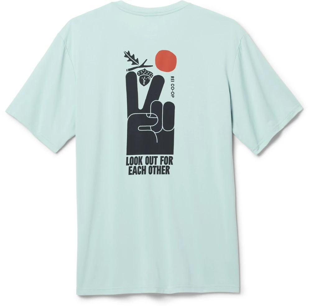 Rei Co-Op Men' Backpack T-Shirt Graphic Sahara 5 Rei Co-Op Men' Backpack T-Shirt Graphic Sahara - Image 5