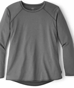 Rei Women' Base Layer Crew Top Plus Size Lightweight Co-Op Long-Sleeve