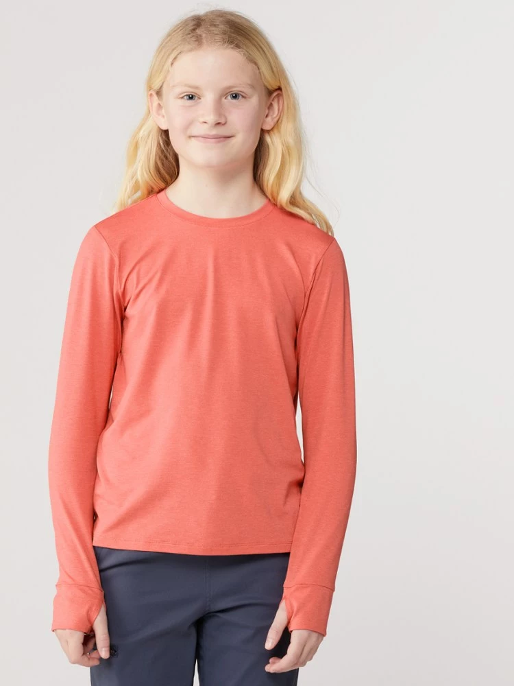 Rei Co-Op Kids' T-Shirt Long-Sleeve Sahara Shade 2 Rei Co-Op Kids' T-Shirt Long-Sleeve Sahara Shade - Image 2
