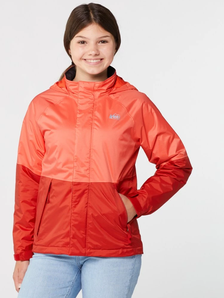 Rei Co-Op Kids' Rain Jacket Insulated Rainwall 2 Rei Co-Op Kids' Rain Jacket Insulated Rainwall - Image 2