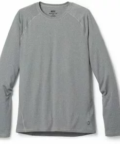 Rei Men' Base Layer Crew Top Tall Size Lightweight Co-Op Long-Sleeve