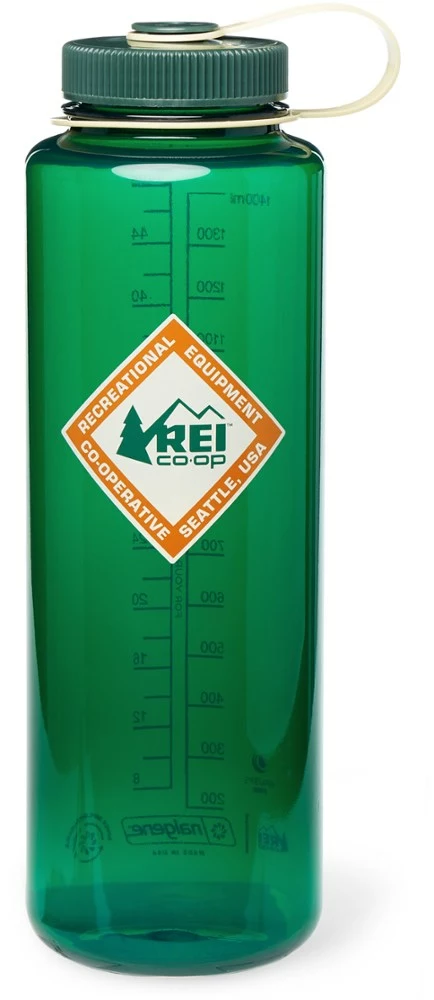 Nalgene Rei Water Bottle 48 Fl. Oz. Wide-Mouth Sustain Co-Op Graphic 4 Nalgene Rei Water Bottle 48 Fl. Oz. Wide-Mouth Sustain Co-Op Graphic - Image 4