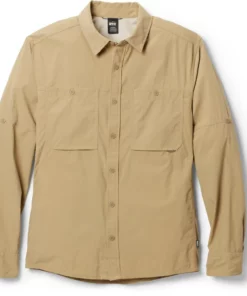Rei Co-Op Men' Shirt Sahara Solid Long-Sleeve -Rei Camping Outdoor Store bac139b7 fc22 46a1 808b b979a24fcd3b