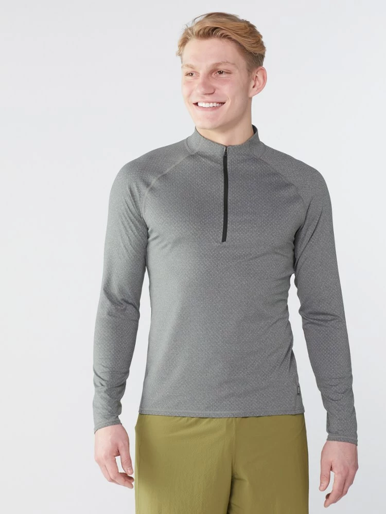 Rei Men' Top Lightweight Co-Op Base Layer Half-Zip 2 Rei Men' Top Lightweight Co-Op Base Layer Half-Zip - Image 2