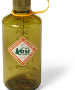 Nalgene Rei Water Bottle 32 Fl. Oz. Narrow-Mouth Sustain Co-Op Graphic -Rei Camping Outdoor Store cb864c28 d214 490f 8166 dd8c2f4bcf58