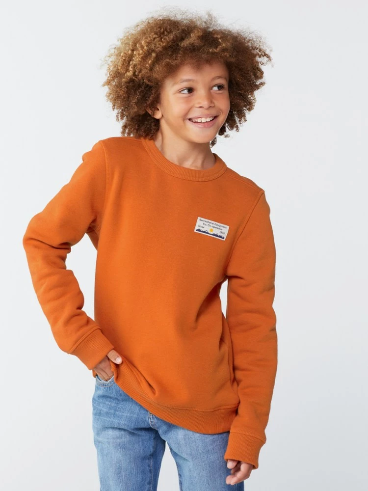 Rei Co-Op Patch Crew Kids' Sweatshirt 2 Rei Co-Op Patch Crew Kids' Sweatshirt - Image 2
