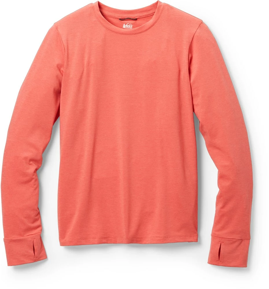 Rei Co-Op Kids' T-Shirt Long-Sleeve Sahara Shade 1 Rei Co-Op Kids' T-Shirt Long-Sleeve Sahara Shade